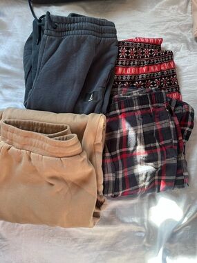 Reebok women’s Joggers + Mixed Pajama Bottoms Bundle